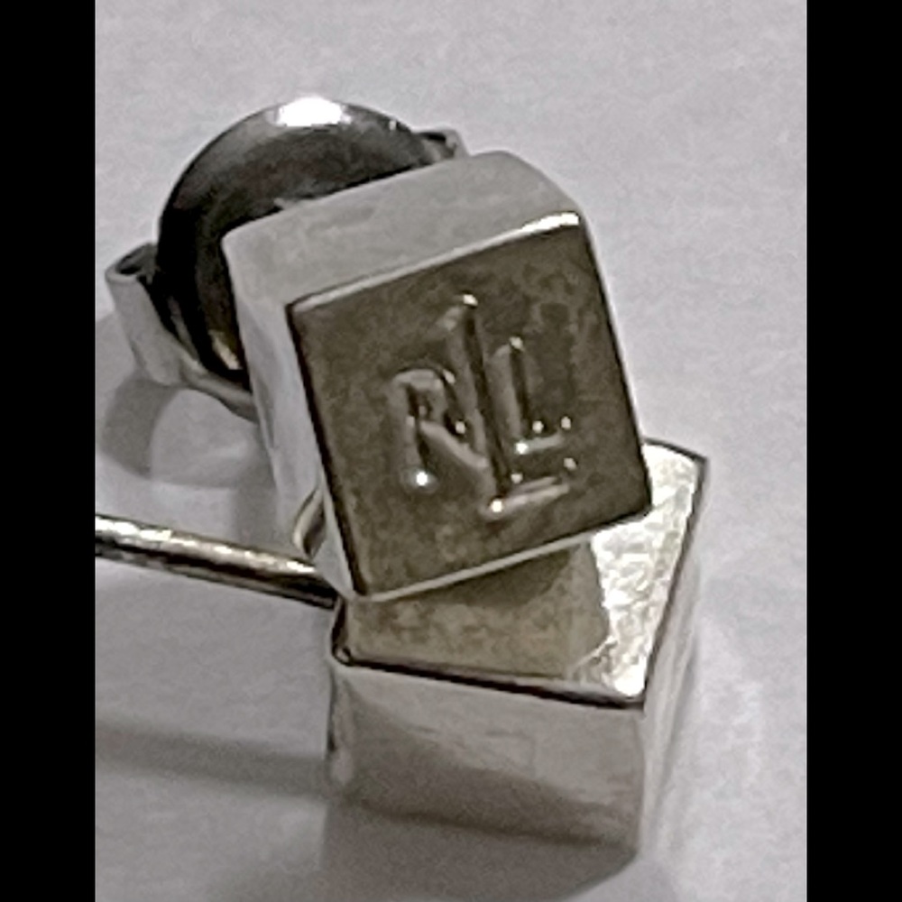 Lauren Ralph Lauren Silver Cube Stud Earrings